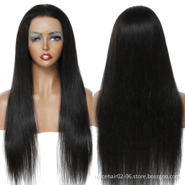 Curly Human Hair Extensions Lace Wigs Vendor, Cheap Long Brazilian Virgin Hair Pre Plucked Swiss HD 13x4 Lace Front Wig